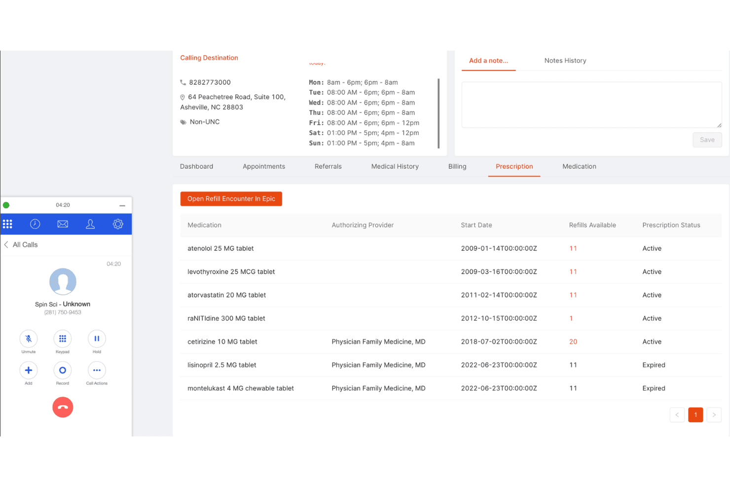RingCentral supports voice, messaging, video, AI routing, plus EHR integrations.