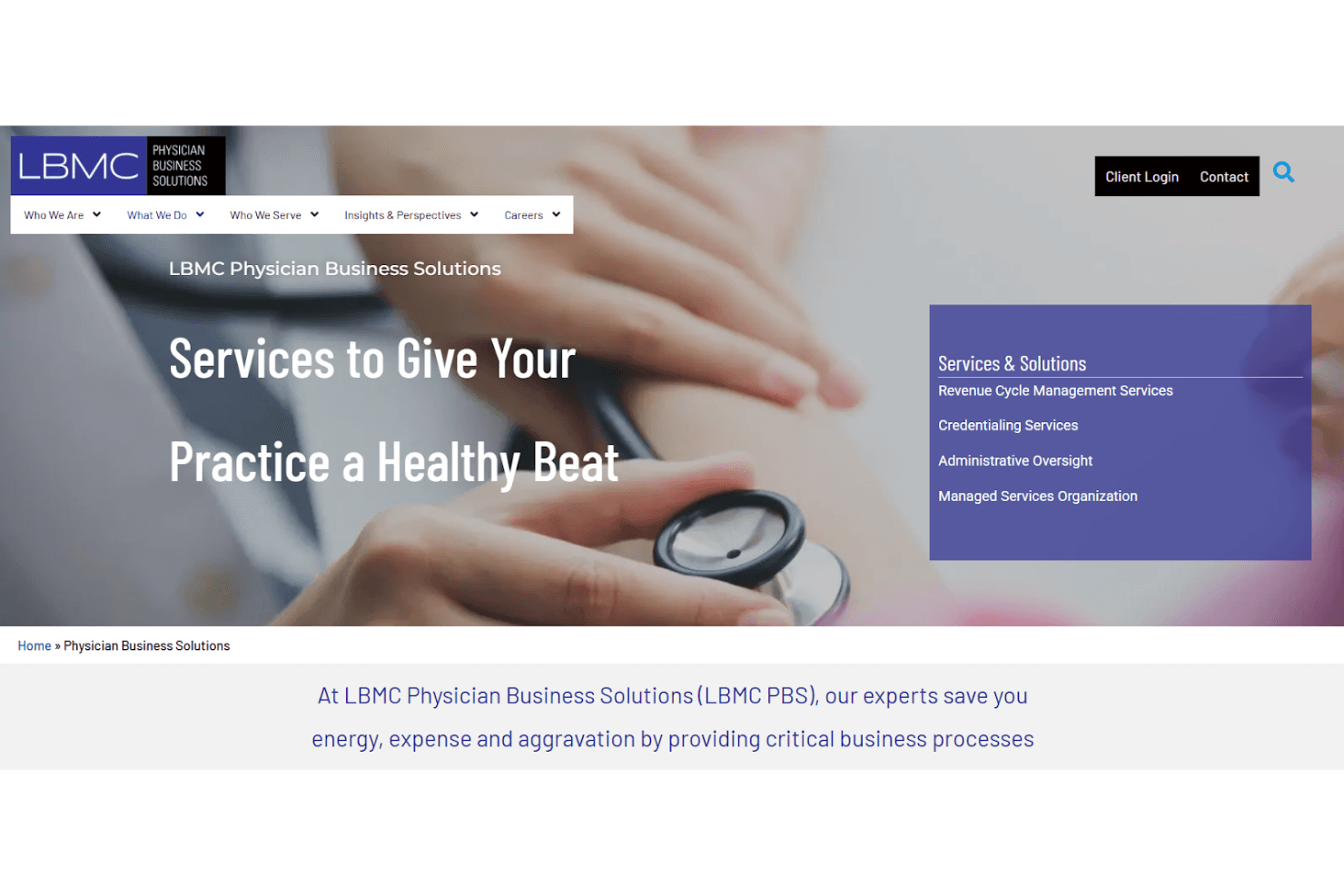 LBMC Physician Business Solutions (LBMC PBS)