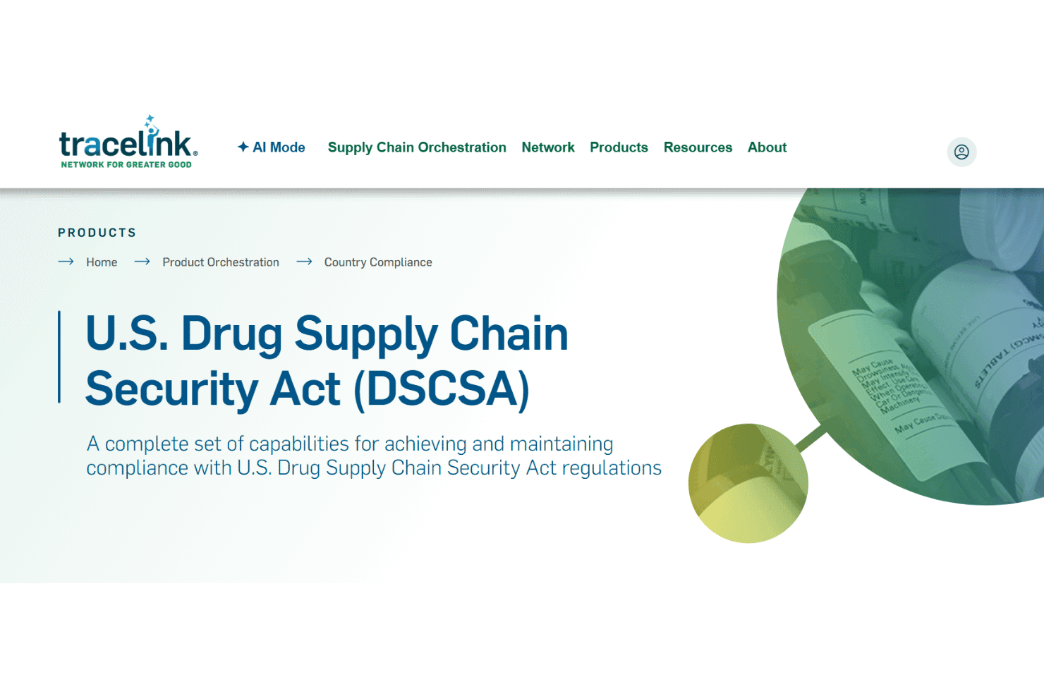 TraceLink koordiniert den DSCSA-Datenaustausch, Verifizierungen, Ausnahmen und das Onboarding.