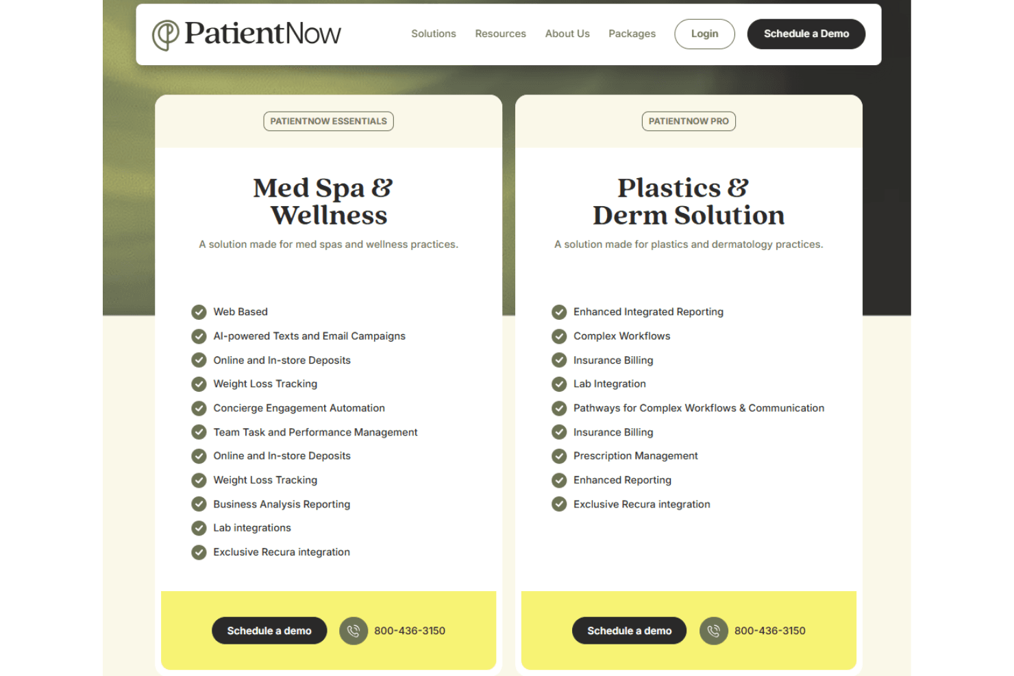 PatientNow screenshot