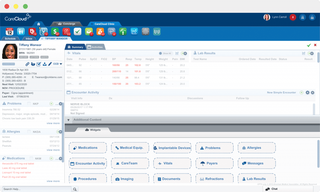 CareCloud screenshot
