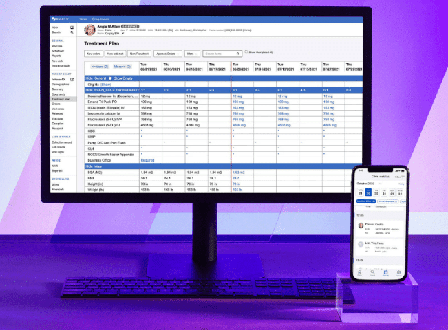 OncoEMR screenshot