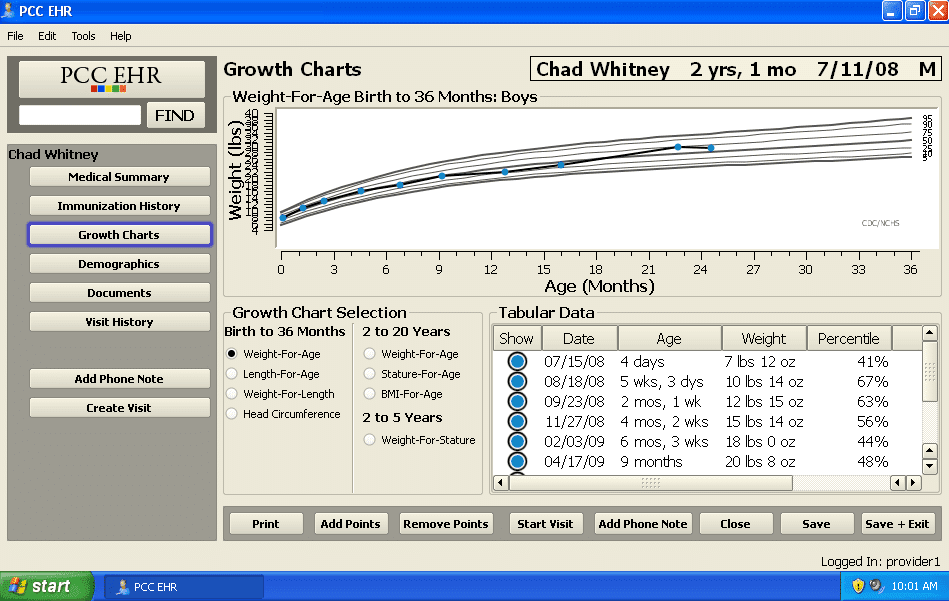 PCC screenshot