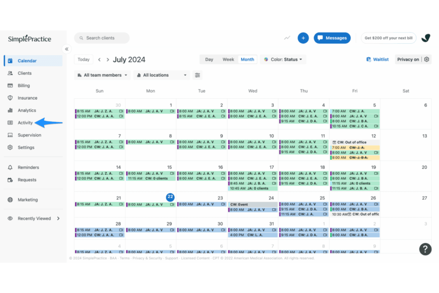 SimplePractice streamlines admin tasks for therapists and small practices.