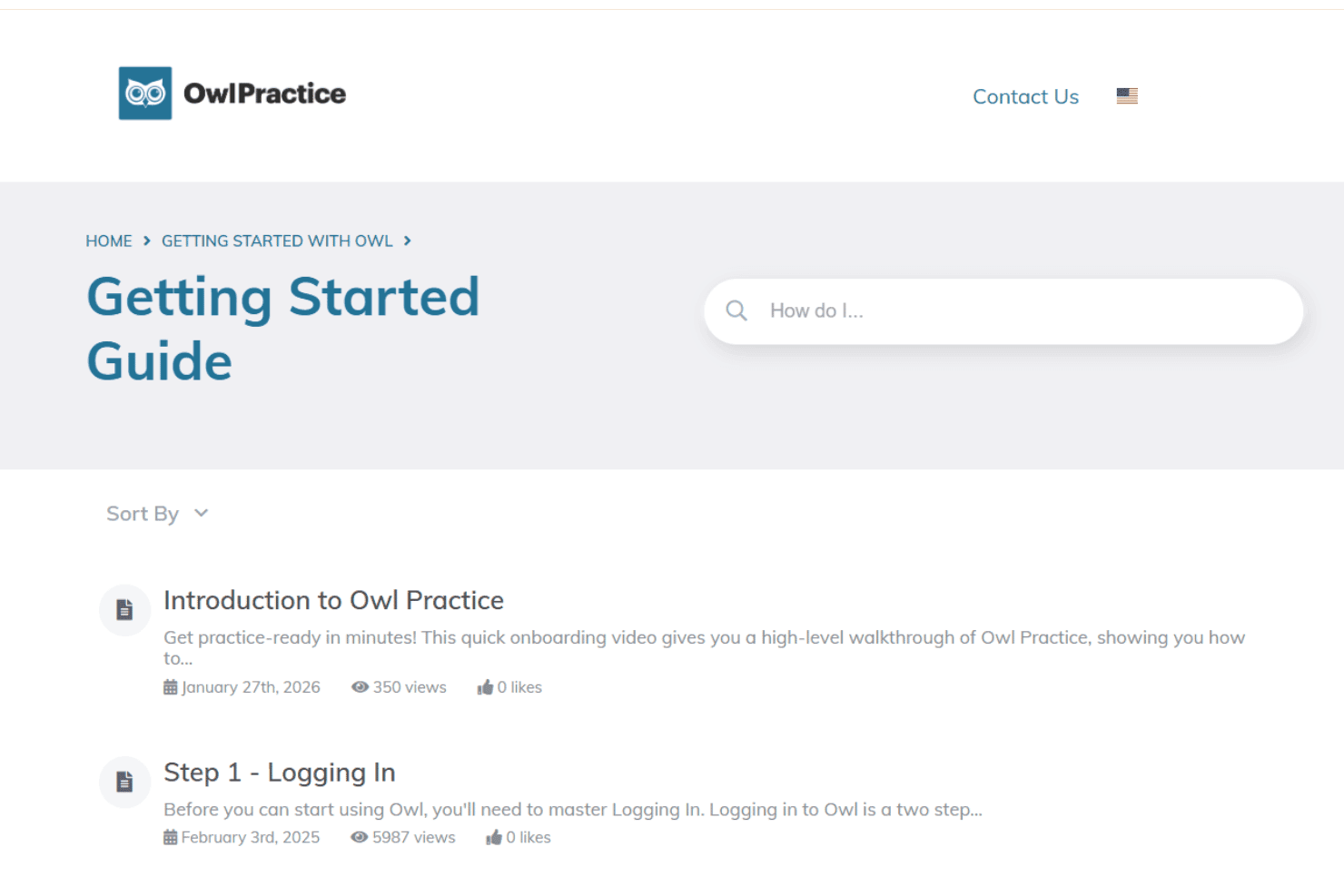 Owl Practice onboarding