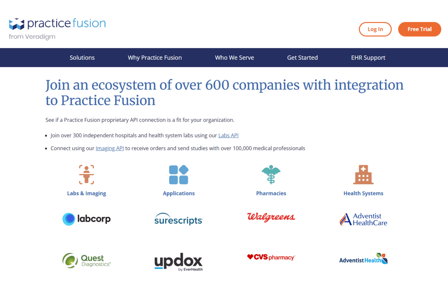 Practice Fusion integrations