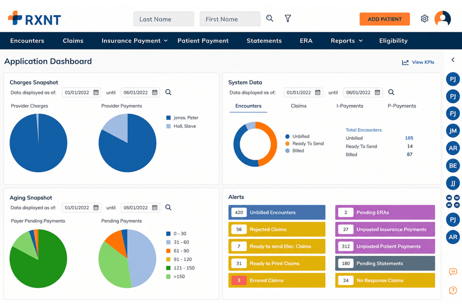 RXNT unifies clinical and financial workflows in one platform.