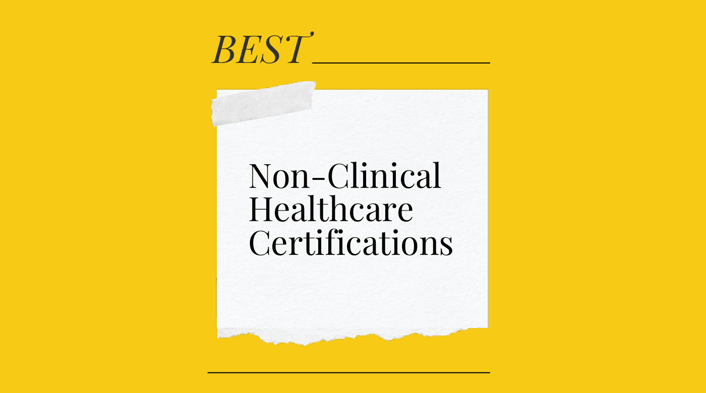 Non clinical healthcare certifications generic best of