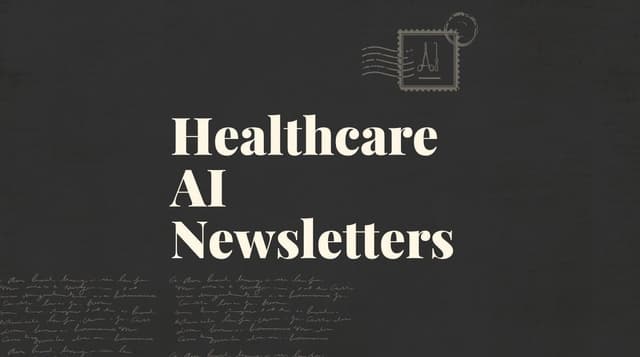 Healthcare ai newsletters standard editorial post 96766