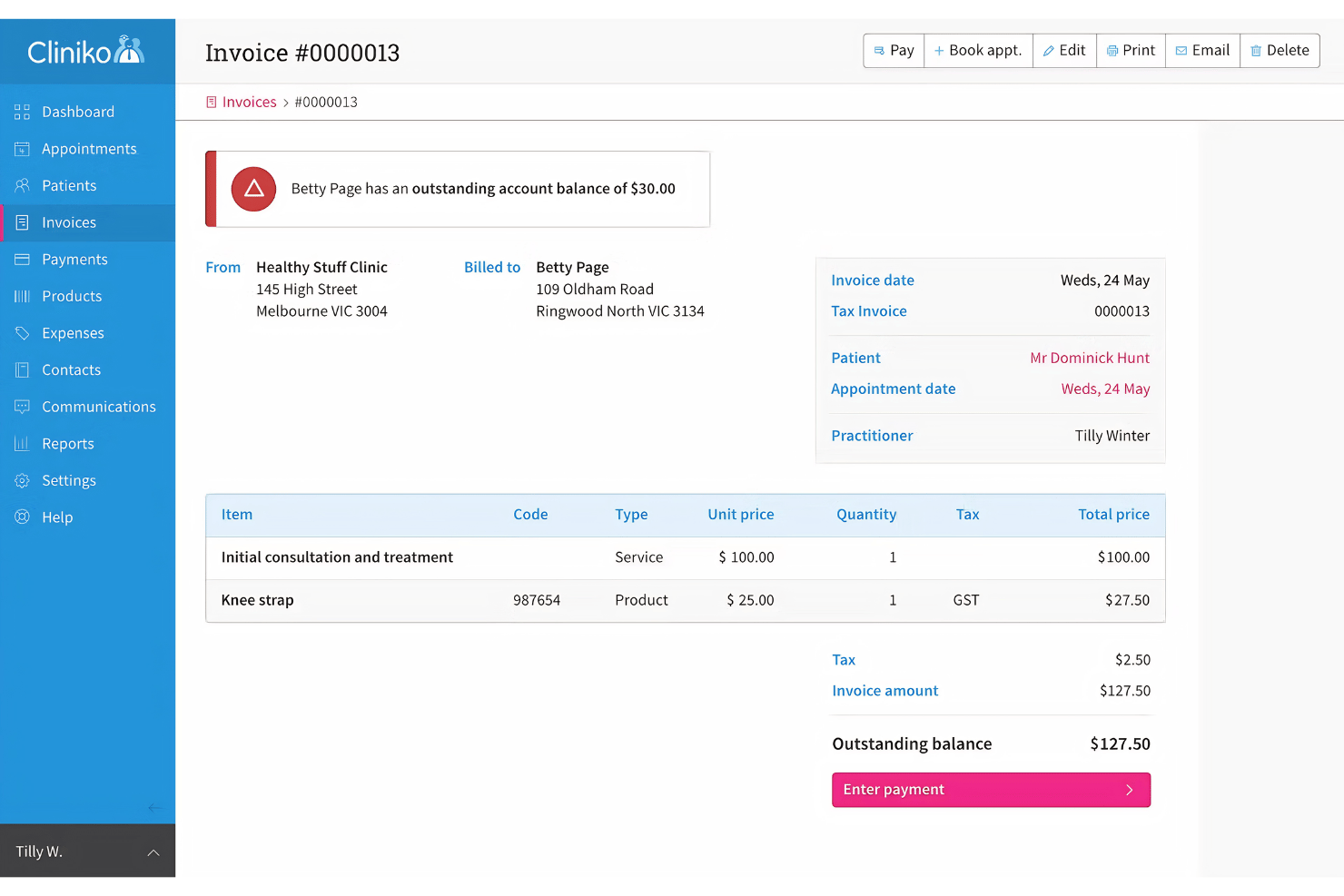 screenshot - Cliniko Review 2026: Pros, Cons, Features, and Pricing