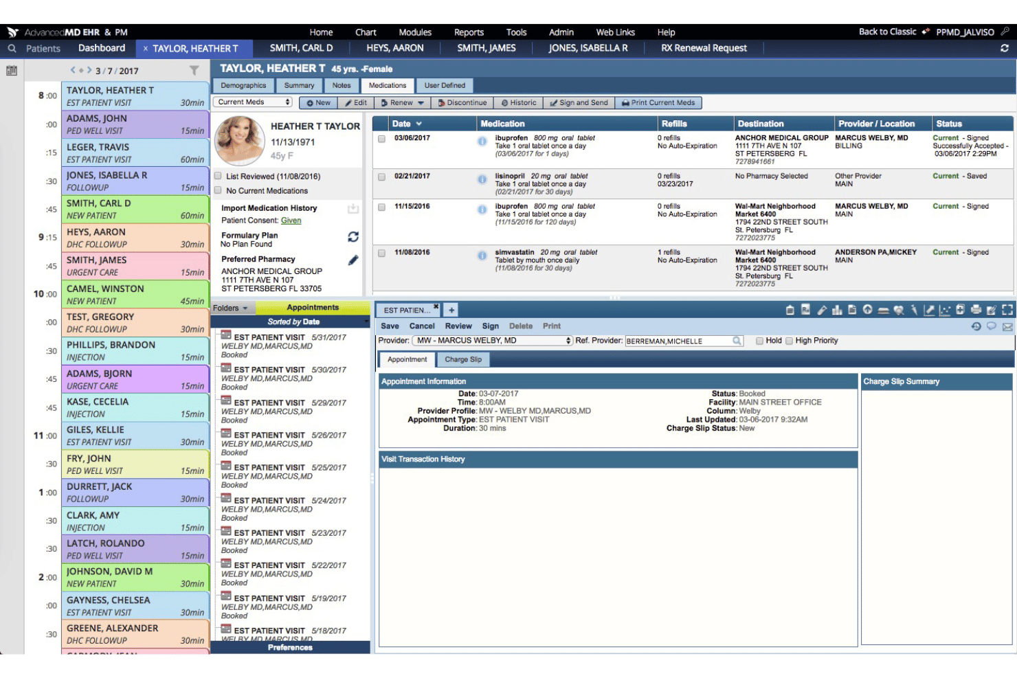AdvancedMD streamlines scheduling, billing, EHR, and patient workflows.