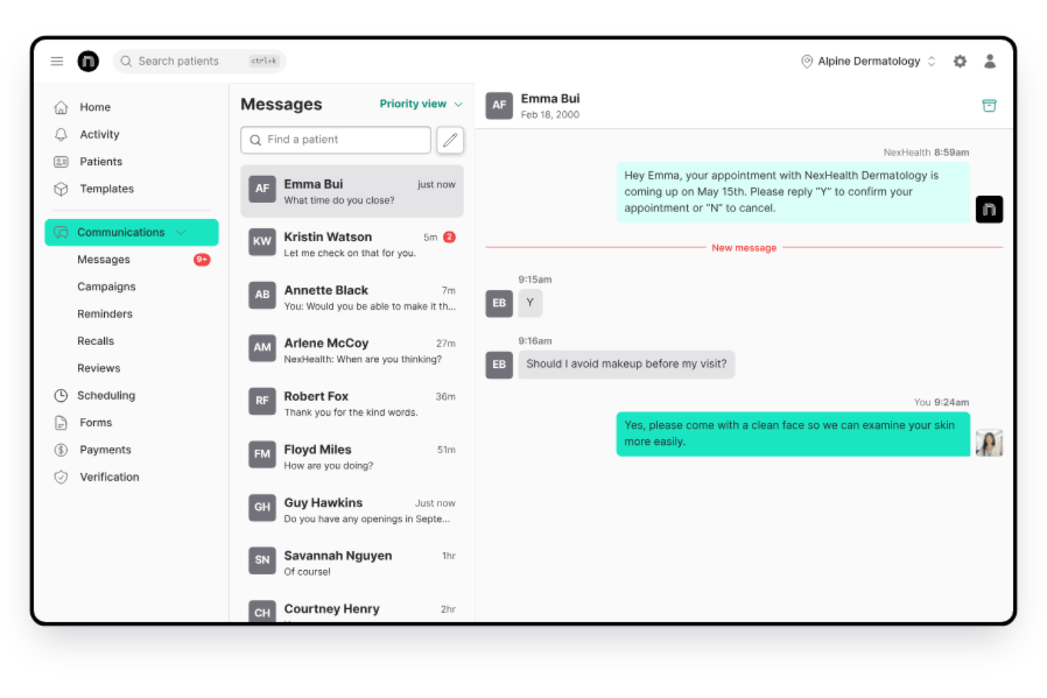screenshot - NexHealth Patient Experience Platform In-Depth Review
