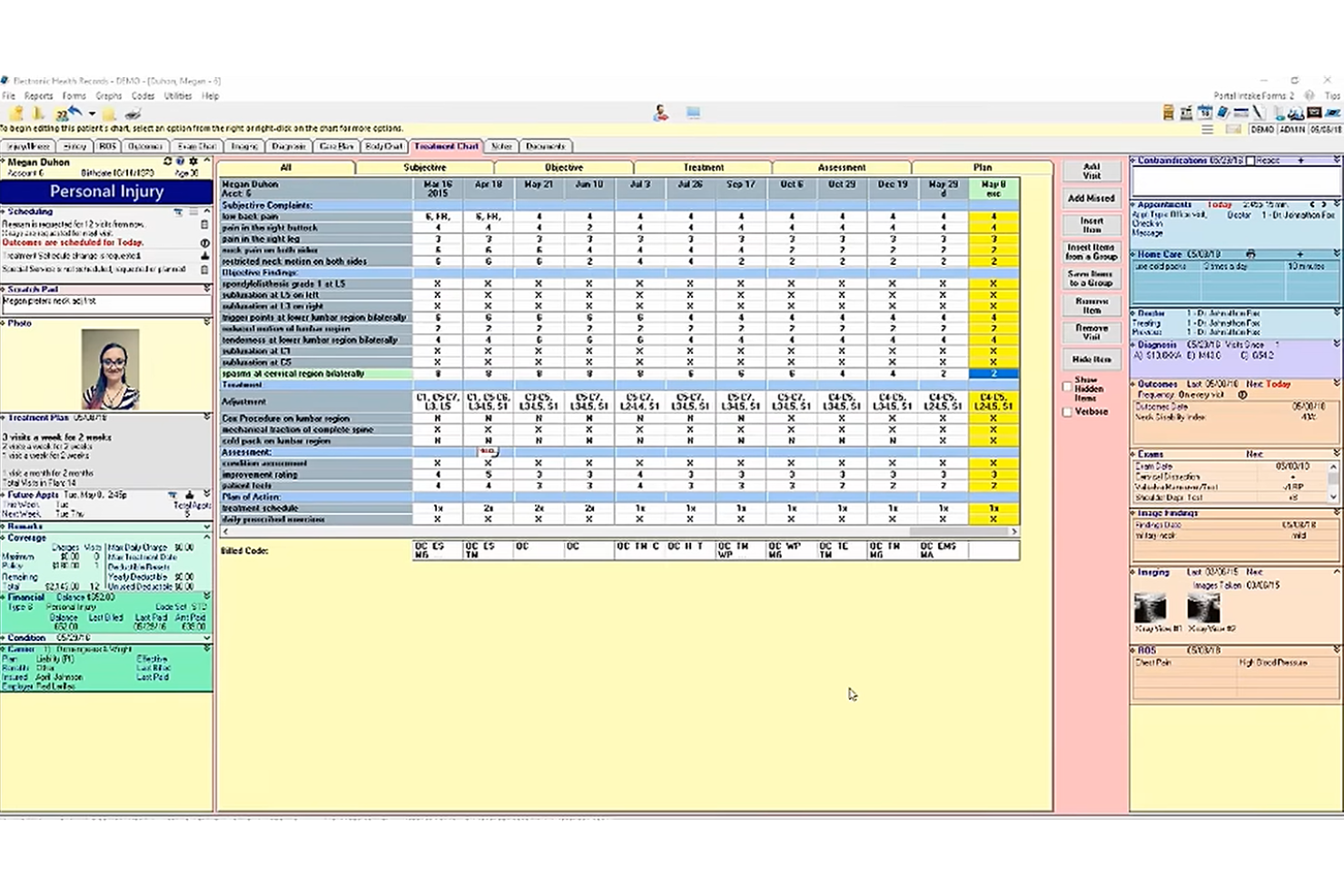 screenshot - EZBIS Chiropractic Software In-Depth Review