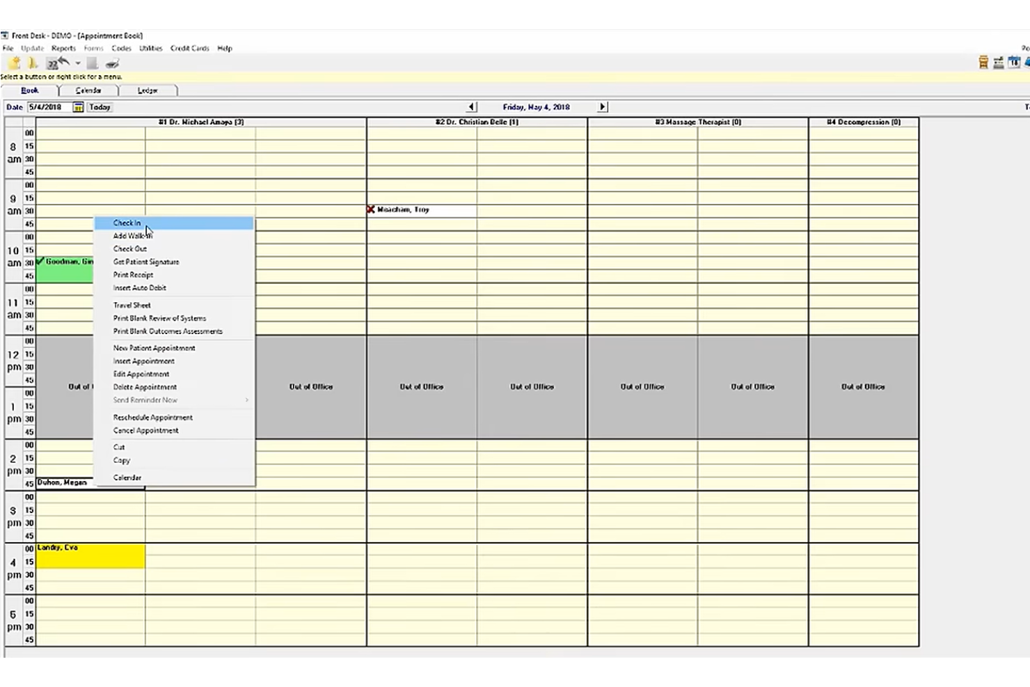 screenshot - EZBIS Chiropractic Software In-Depth Review