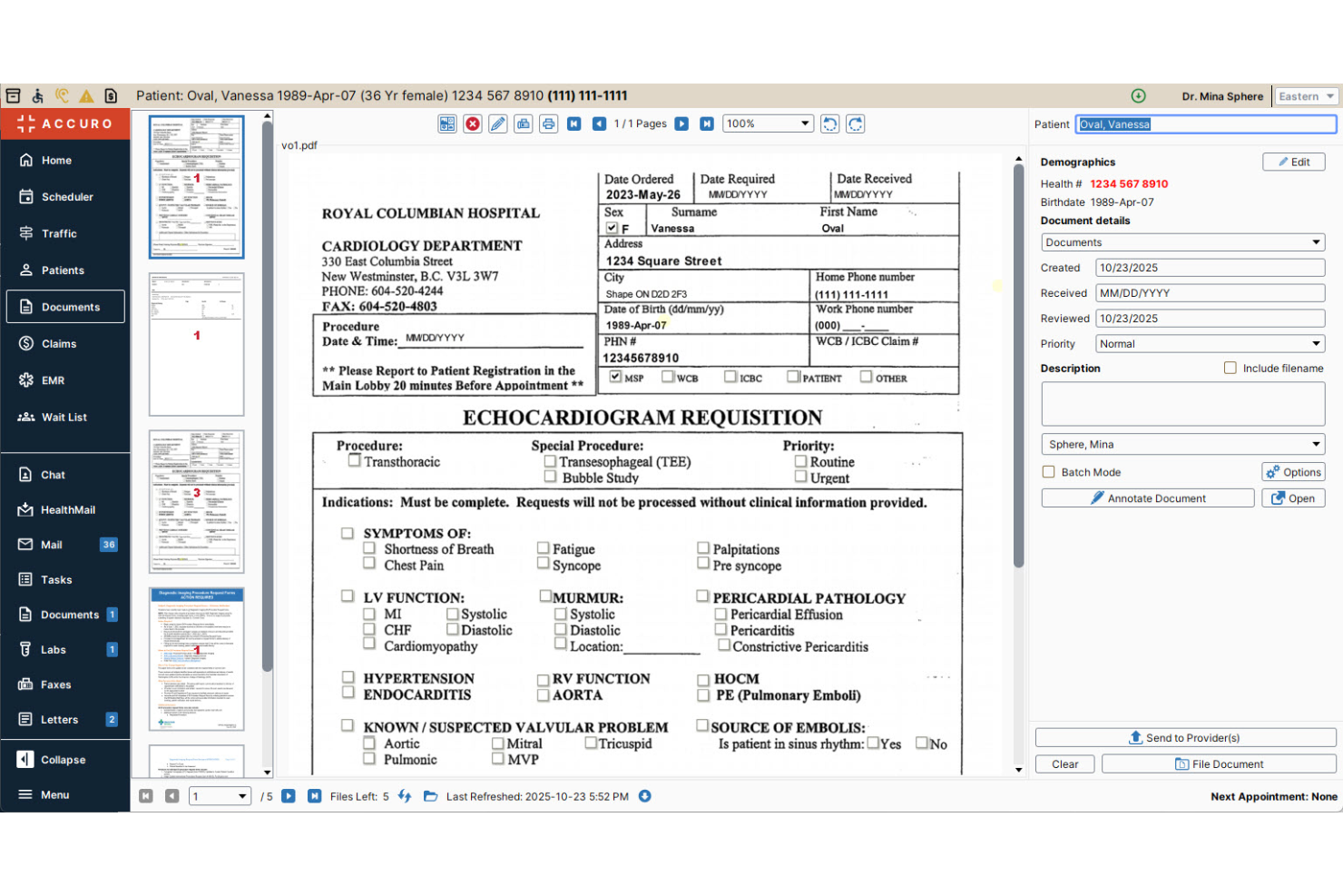 screenshot - Accuro EMR Software In-Depth Review