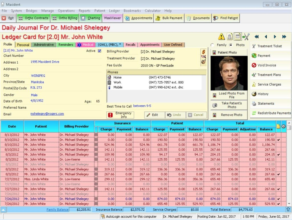 MaxiDent screenshot - Les 10 Meilleurs Logiciels Dentaires Passés en Revue en 2026
