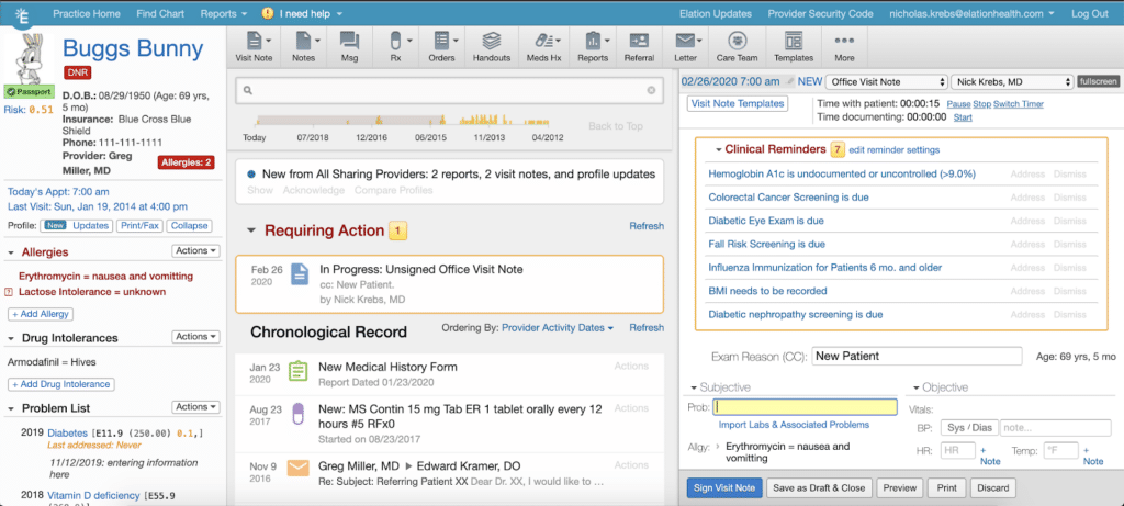 Elation Health screenshot - 10 meilleurs logiciels de portail patient évalués en 2026