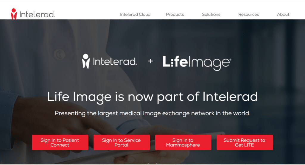 Intelerad Life Image screenshot - 10 Meilleurs Logiciels DICOM Testés pour 2026