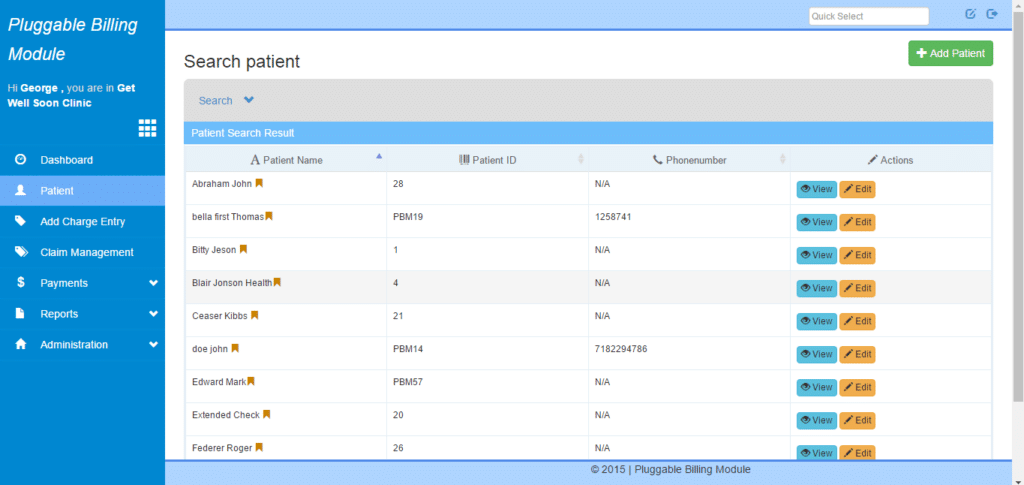 Visolve Medical Billing Module screenshot - 20 Meilleurs Logiciels de Facturation Médicale Passés en Revue pour 2026