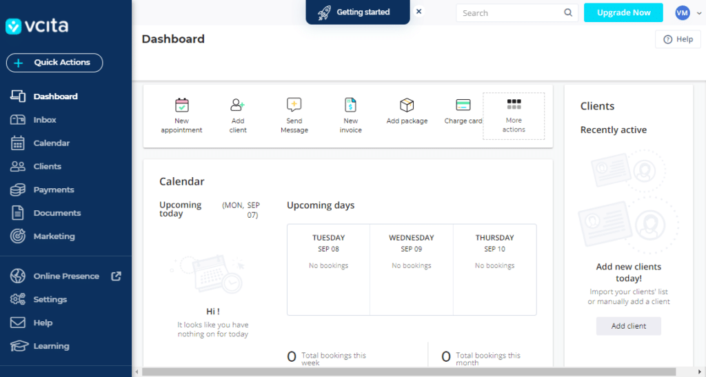 vCita screenshot - 10 Beste Pädiatrische EMR-Systeme für 2026 [Meine Bewertungen]