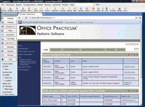Office Practicum screenshot - 10 Beste Pädiatrische EMR-Systeme für 2026 [Meine Bewertungen]