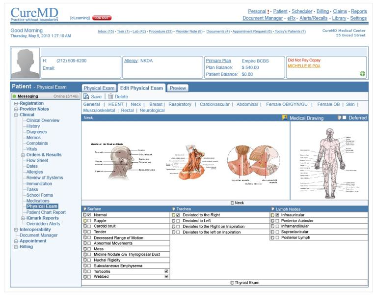 CureMD screenshot - 10 Meilleurs Systèmes DME Pédiatriques pour 2026 [Mes Avis]