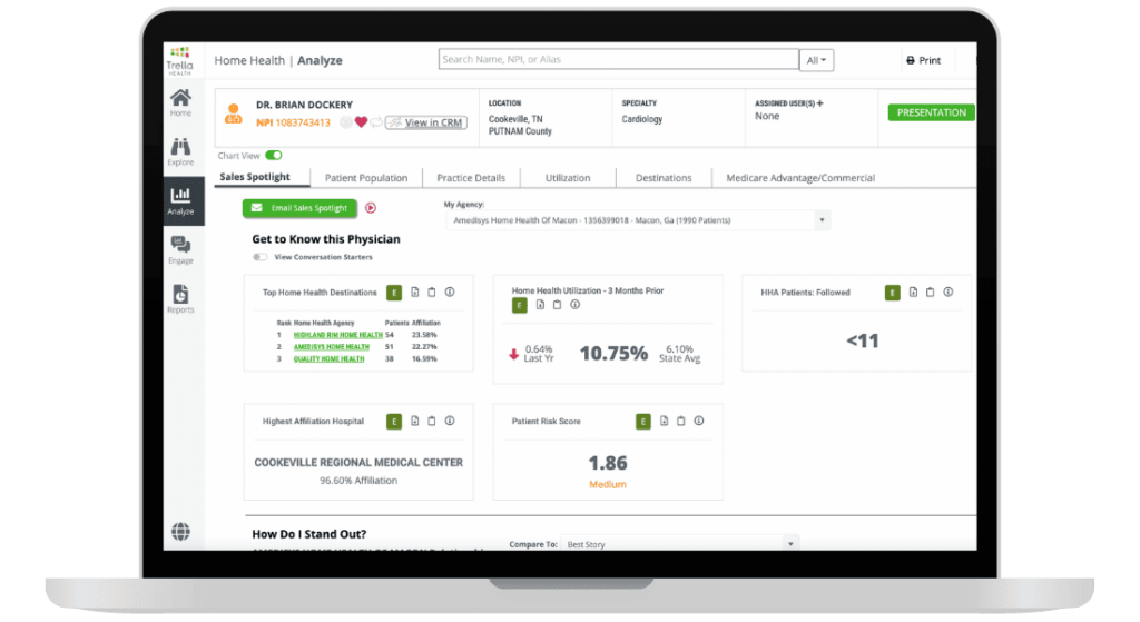 Trella Health screenshot - 10 meilleurs logiciels de gestion des références pour 2026