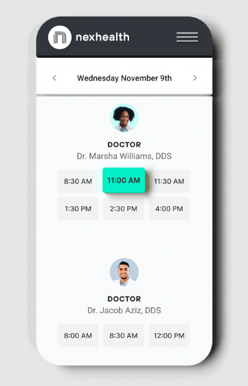 NexHealth screenshot - 10 Meilleurs Logiciels de Gestion de Rendez-vous de 2026