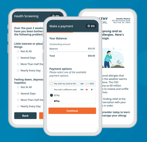 Phreesia screenshot - 10 meilleurs logiciels de borne d’enregistrement patient de 2026