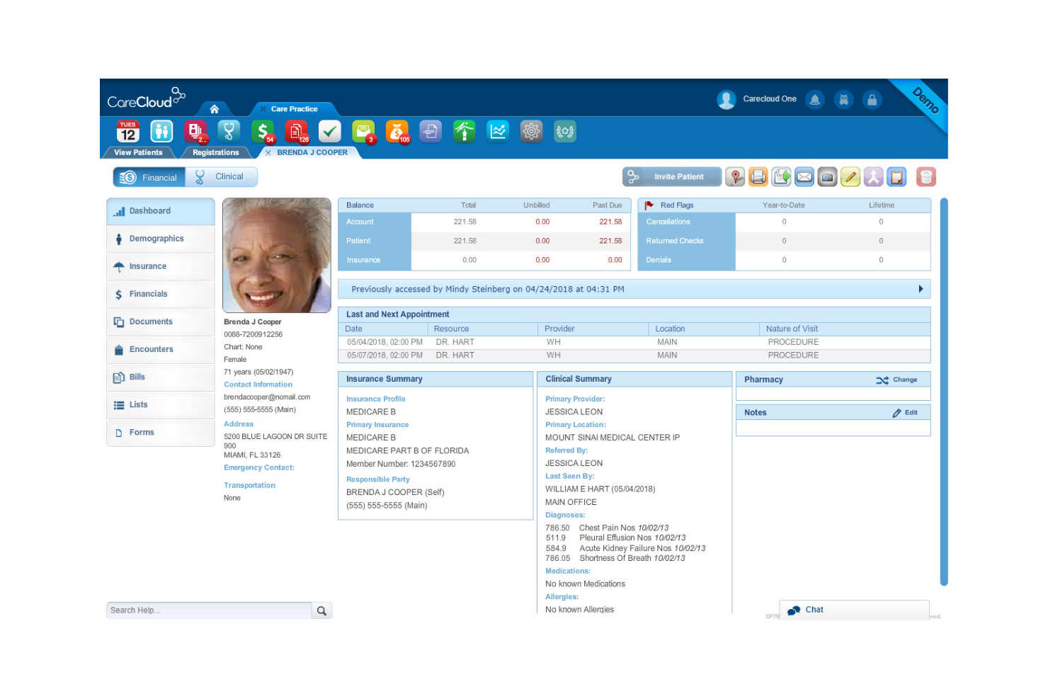 CareCloud screenshot - 18 meilleurs logiciels de planification conformes à la HIPAA pour 2026