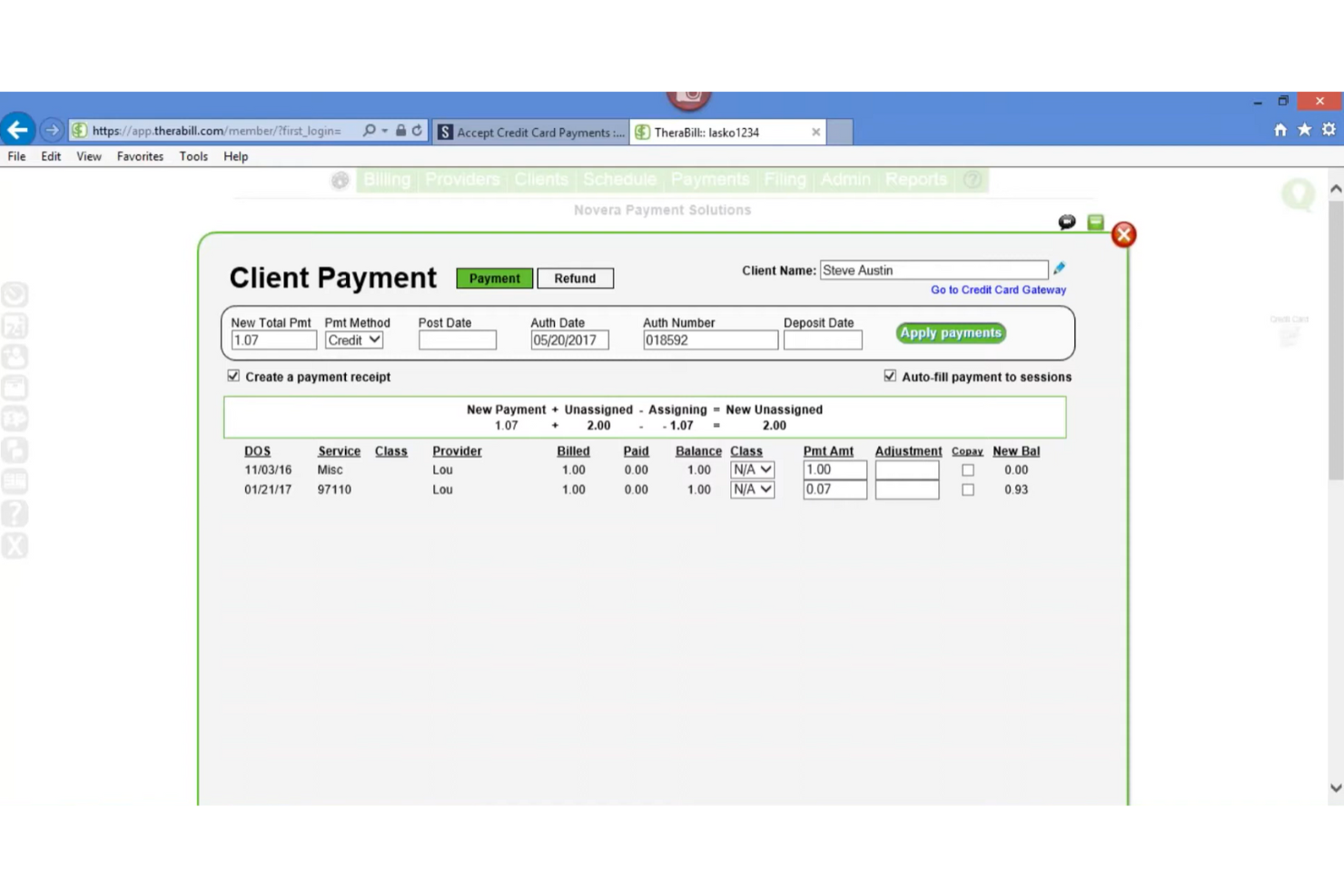 TheraBill screenshot - 10 meilleurs logiciels de facturation conformes à la HIPAA analysés en 2026