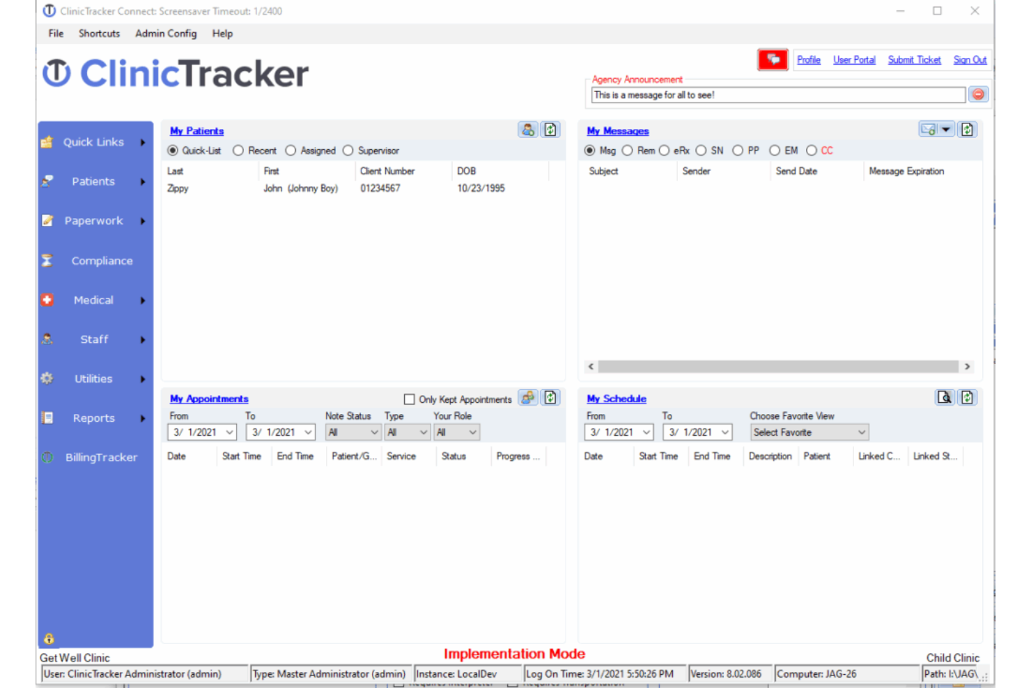 ClinicTracker screenshot - 17 beste Tools für klinische Kommunikation und Zusammenarbeit 2026