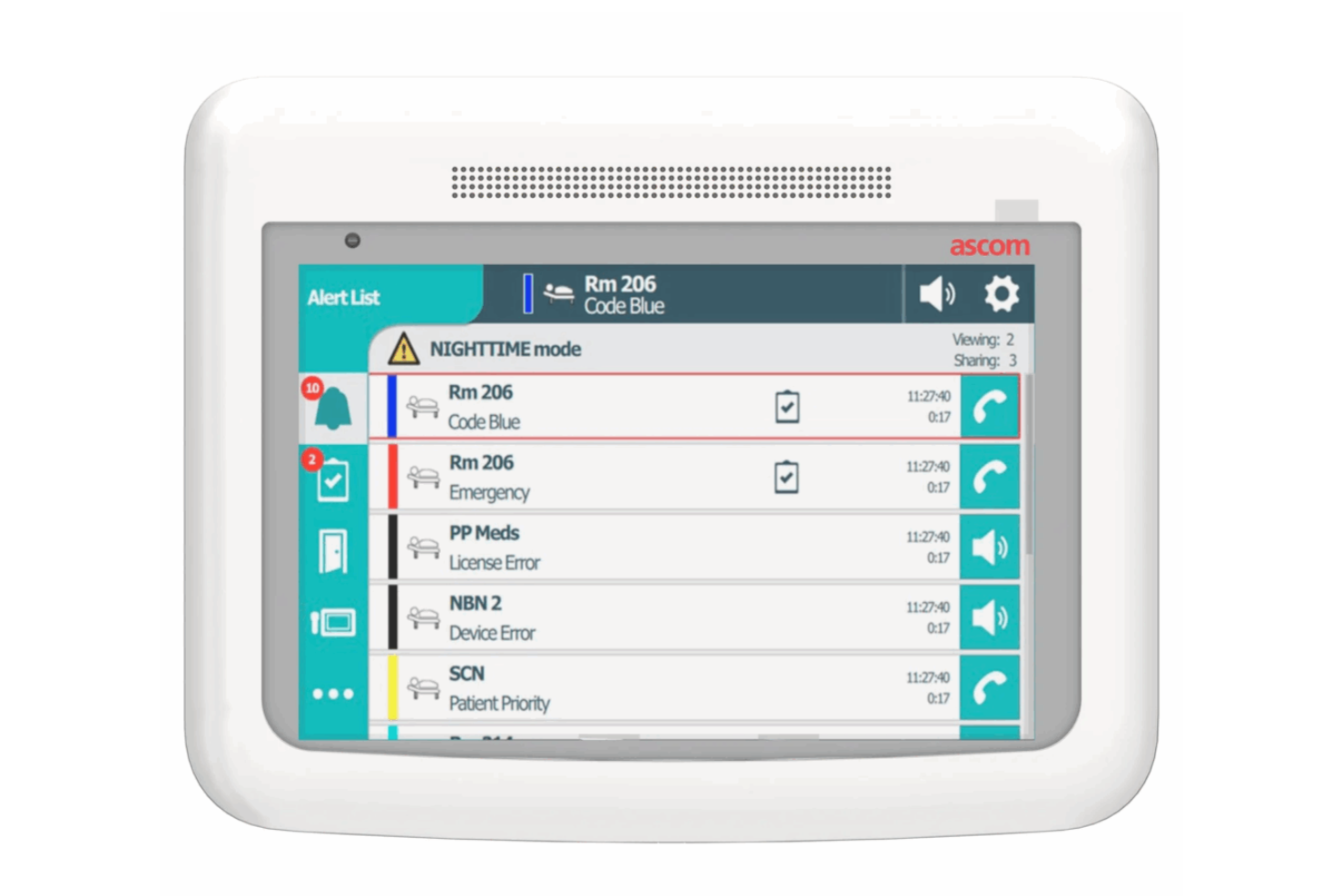 Ascom screenshot - 17 Meilleurs Outils de Communication et de Collaboration Cliniques 2026