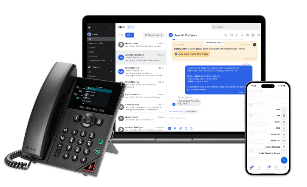 Spruce Health screenshot - 10 meilleures alternatives à AdvancedMD de 2026