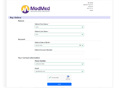 ModMed Pay screenshot - 10 meilleures solutions de paiement pour les patients évaluées en 2026