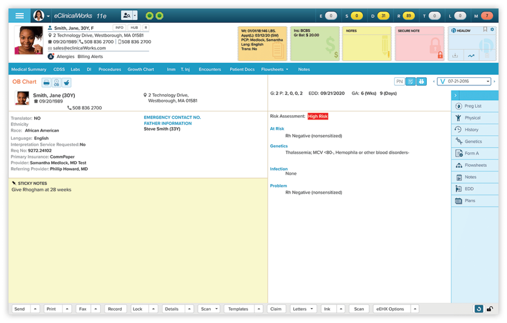 eClinicalWorks screenshot - 10 meilleures alternatives à Practice Fusion de 2026