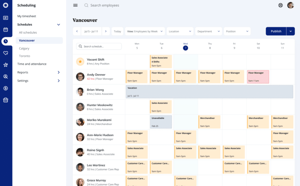 Rise People screenshot - 10 meilleurs logiciels de planification de rendez-vous patients de 2026