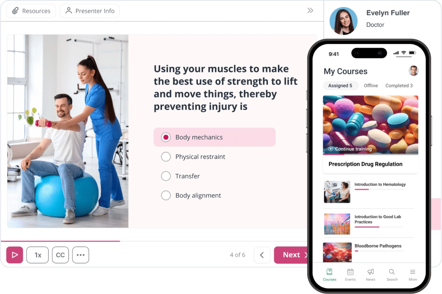 iSpring LMS screenshot - 10 meilleurs LMS pour les soins de santé en 2026