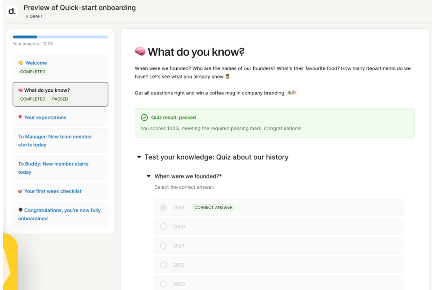 Deel HR screenshot - 10 meilleurs LMS pour les soins de santé en 2026