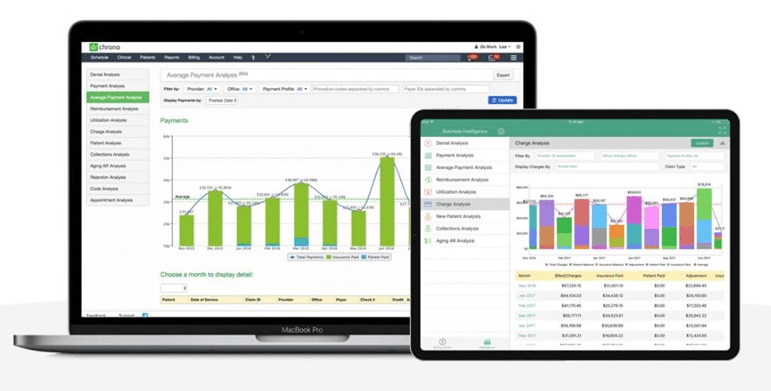 DrChrono screenshot - 10 meilleurs logiciels de facturation médicale pour les petites entreprises 2026