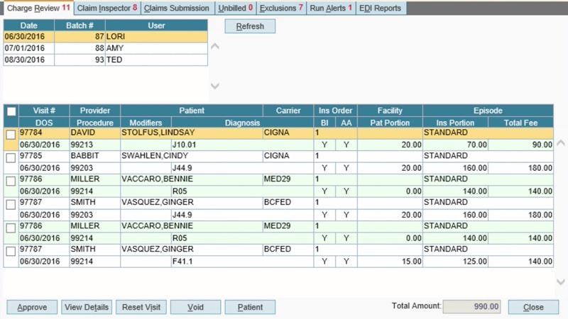 AdvancedMD screenshot - 10 meilleurs logiciels de comptabilité médicale évalués pour 2026