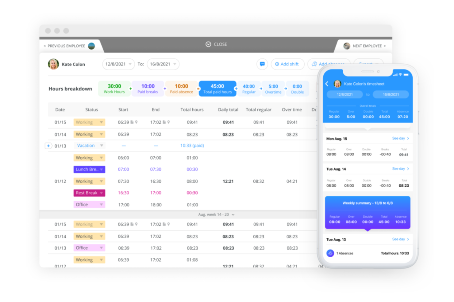 Connecteam screenshot - Les 10 meilleurs logiciels RH pour les établissements de santé évalués pour 2026