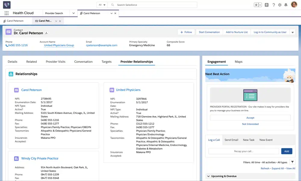 Salesforce Financial Services Cloud screenshot - 10 Beste Healthcare-CRM-Software im Test für 2026