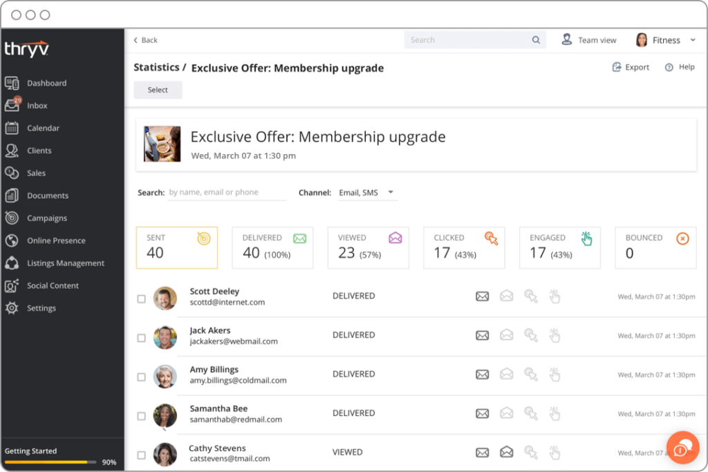 Thryv screenshot - 10 Beste Healthcare-CRM-Software im Test für 2026