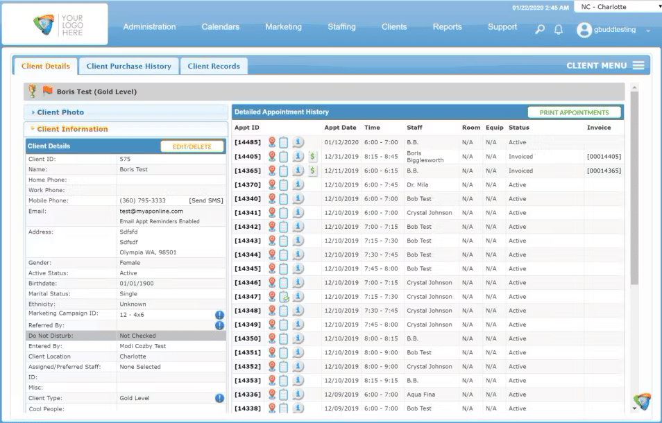 Aesthetics Pro screenshot - 10 Beste Healthcare-CRM-Software im Test für 2026