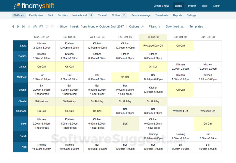 Findmyshift screenshot - 10 Meilleurs Logiciels de Planification du Personnel Médical de 2026
