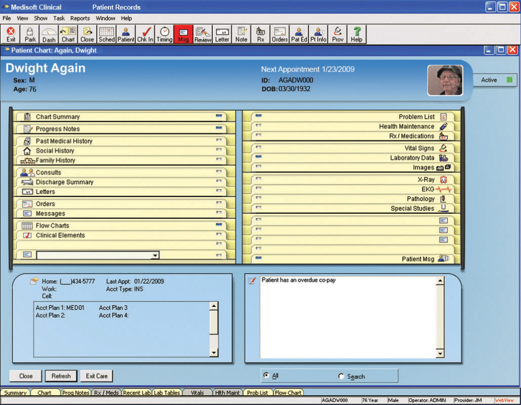 MEDISOFT screenshot - 10 meilleurs logiciels de facturation médicale évalués pour 2026