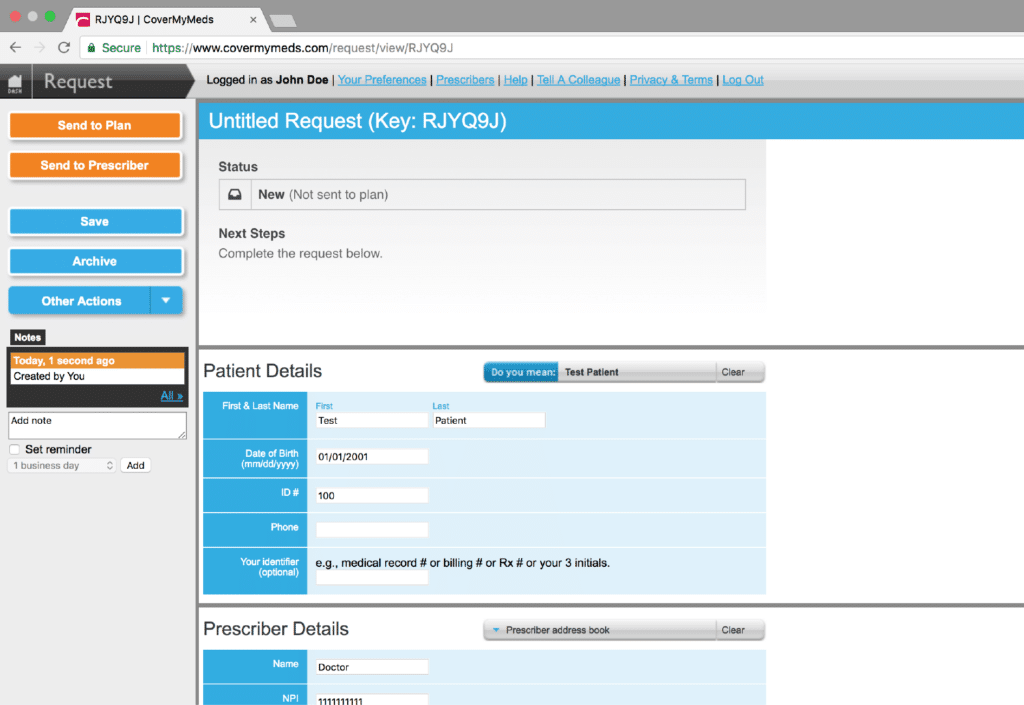 CoverMyMeds screenshot - 10 Beste Softwarelösungen für Vorabgenehmigungen im Gesundheitswesen für 2026