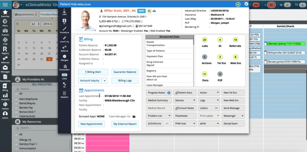 eClinicalWorks screenshot - 10 meilleurs systèmes DME de cardiologie pour 2026 [Mes avis]