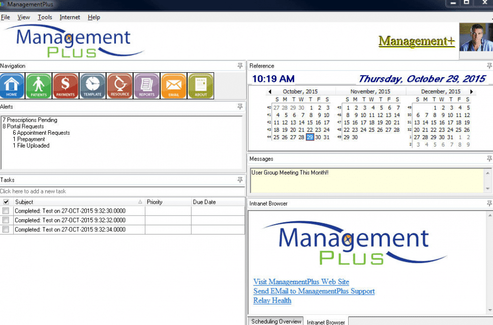 ManagementPlus Ophthalmology EHR screenshot - 10 beste Lösungen für elektronische Patientenakten in der Augenheilkunde im Test für 2026